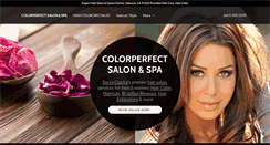 Desktop Screenshot of colorperfectsalonspa.com